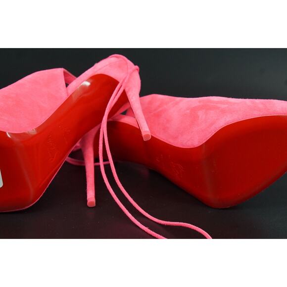 Christian Louboutin Lace Up NVP 120 Platform Ankle Wrap Sandals SZ 37 NIB $995 - Picture 9 of 10